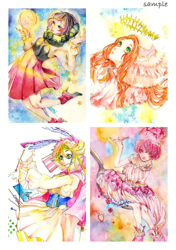 Post card (comic illustration)