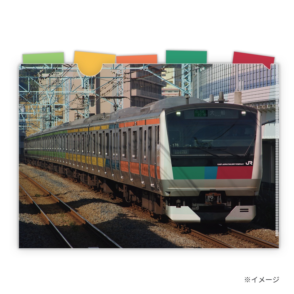 ウソ電色変えクリアファイル