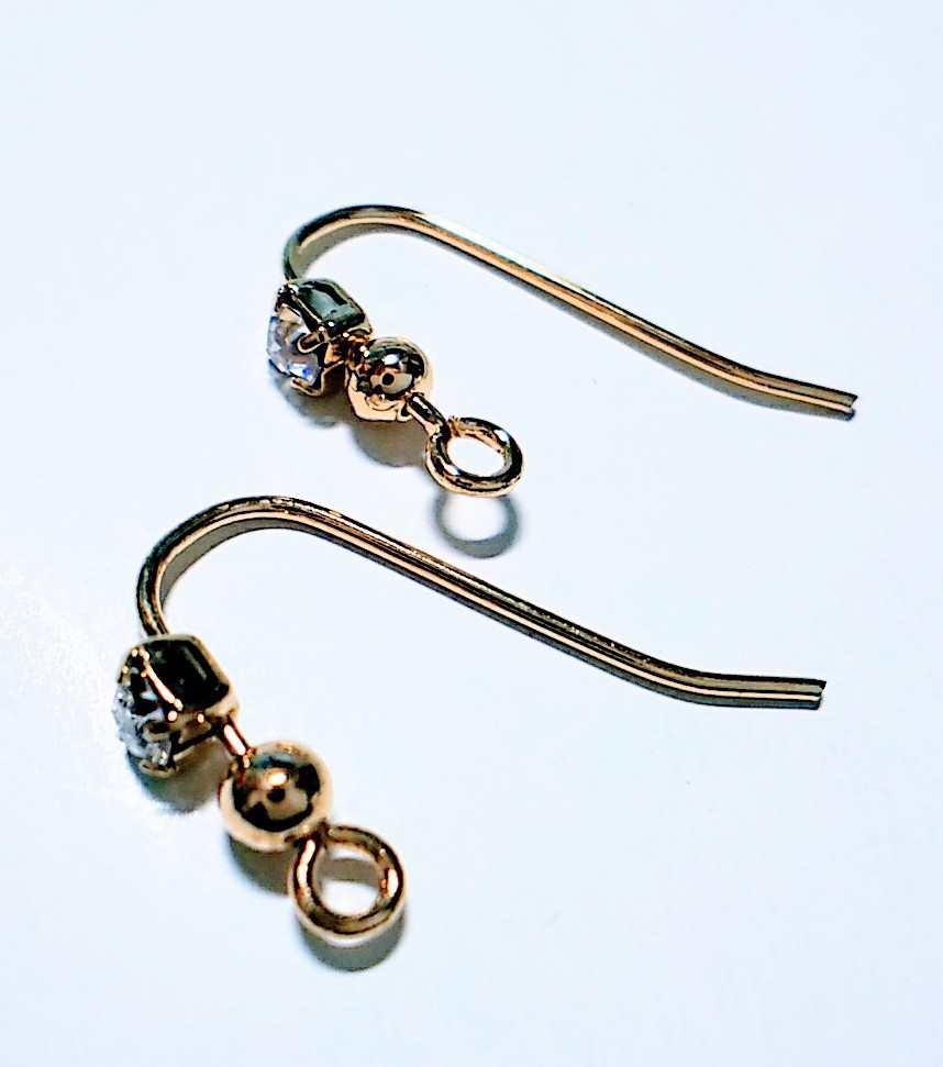 花 ピアス:イヤリング green+white/orange+white/bluegreen+white