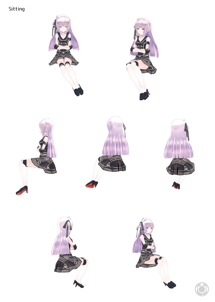 KUKURiオリジナル3Dアバターキャラクター 桜川虎子(TORAKO SAKURAGAWA ver1.0.0 forVRC)+おまけ forVRM形式