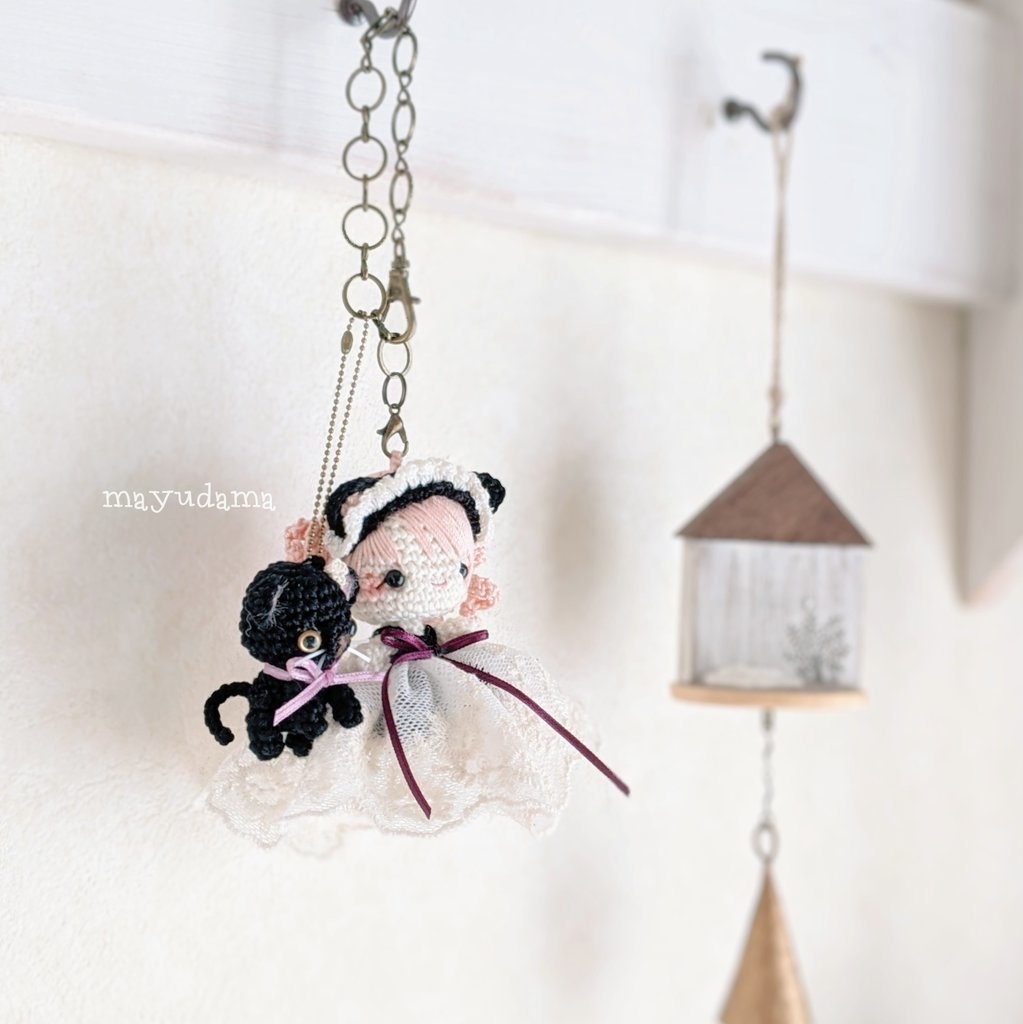 【あみぐるみ】ミニミニ黒猫ちゃん