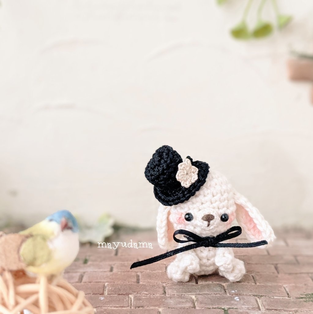 ちびっ子アリス&ミニミニうさちゃん【あみぐるみ】