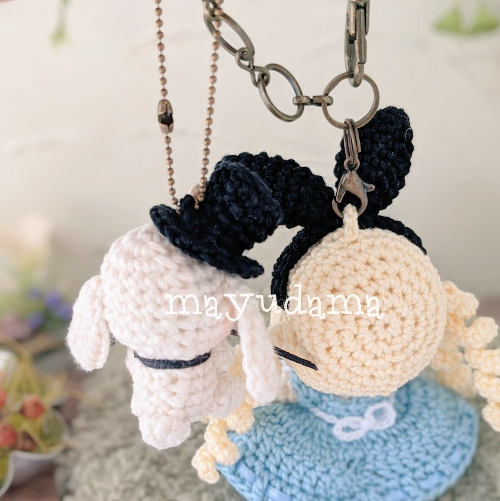 ちびっ子アリス&ミニミニうさちゃん【あみぐるみ】