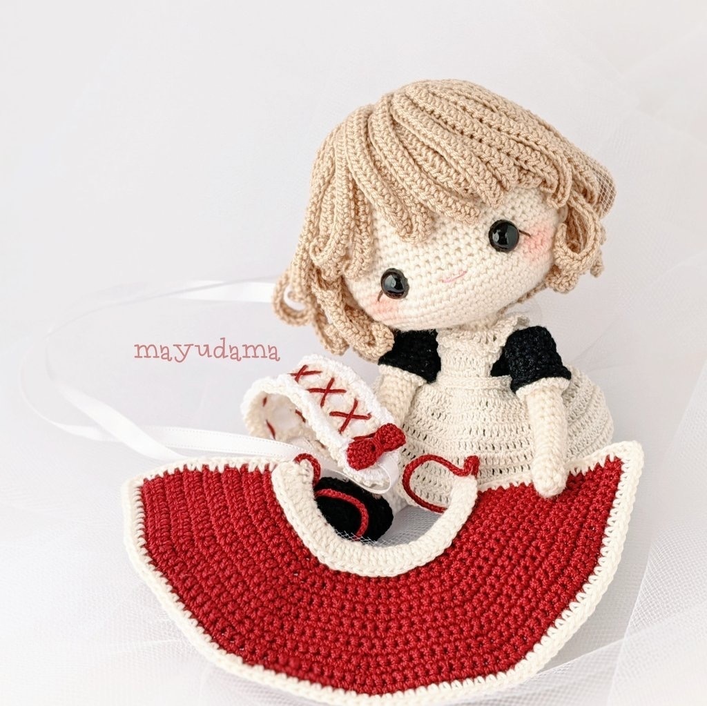 可愛い女の子あみぐるみ
