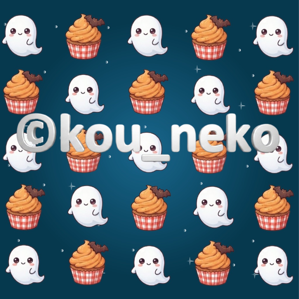 【ハロウィン 】デジタルペーパー6枚入(うち1枚おまけ)Bセット