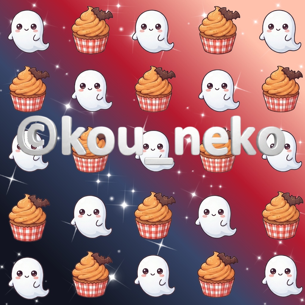 【ハロウィン】デジタルペーパー Bセット(全6枚入)