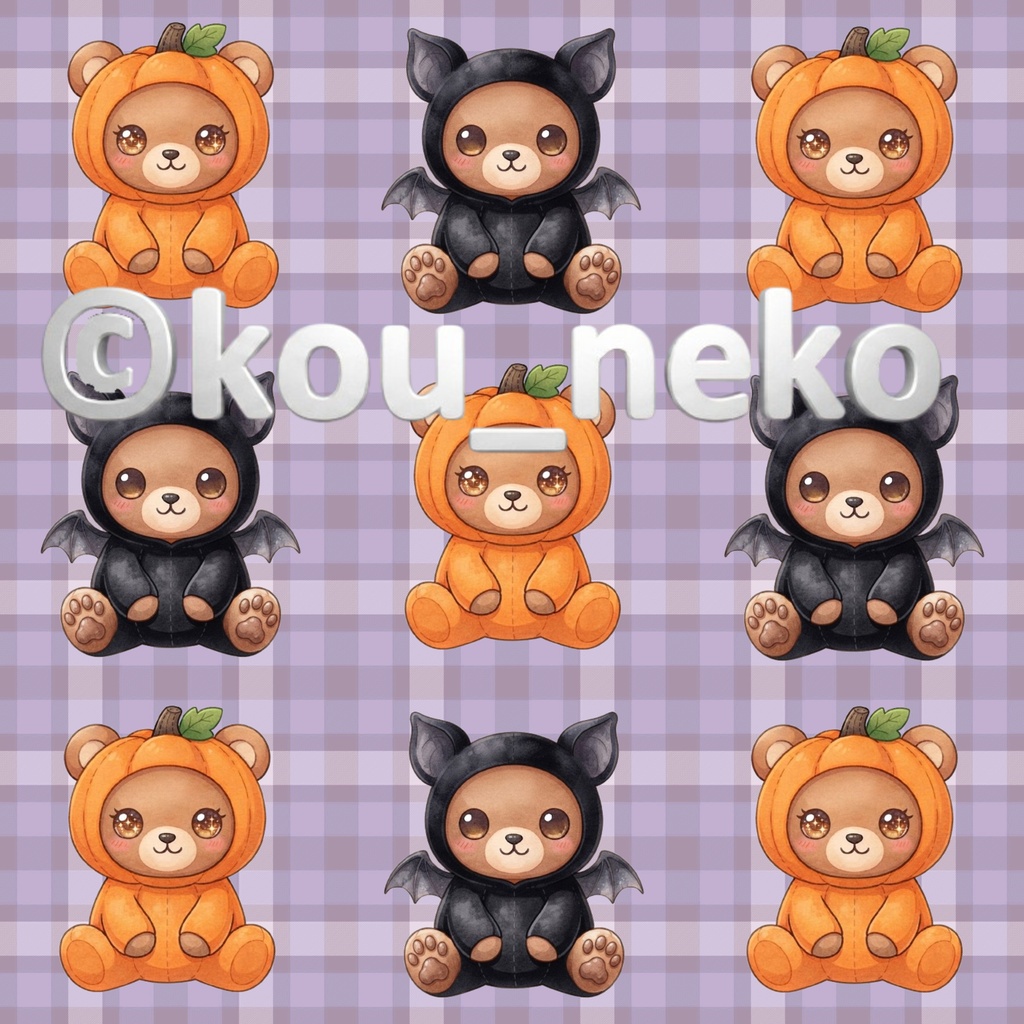 【ハロウィン】デジタルペーパー Cセット(全6枚入)
