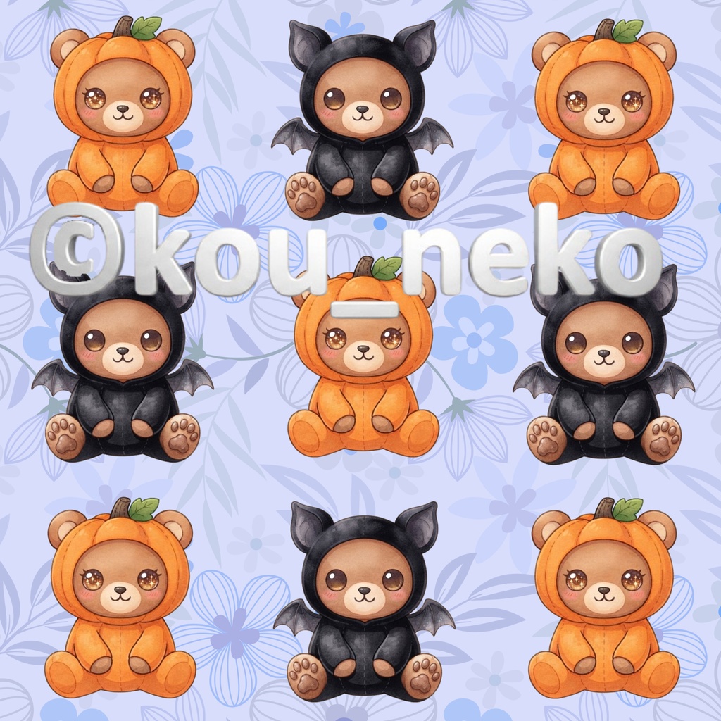 【ハロウィン】デジタルペーパー Cセット(全6枚入)