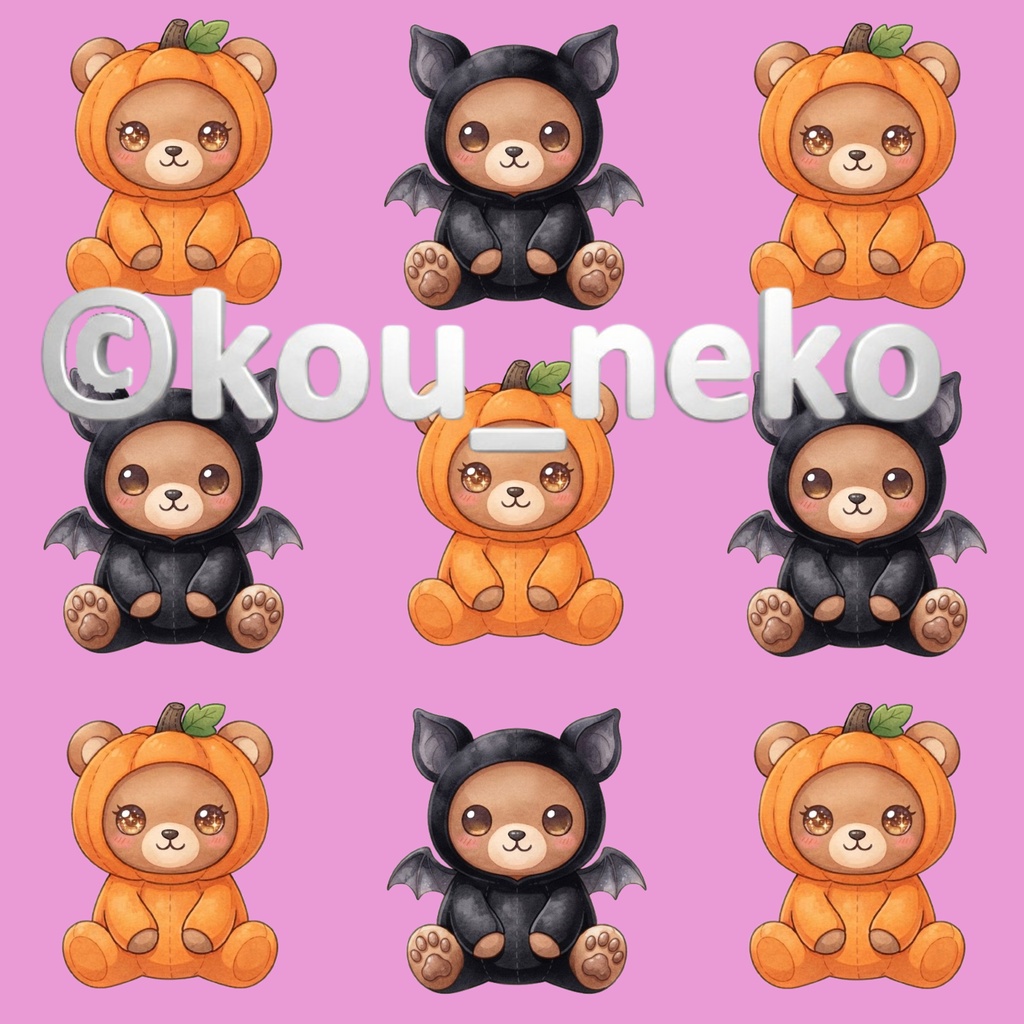 【ハロウィン】デジタルペーパー Cセット(全6枚入)