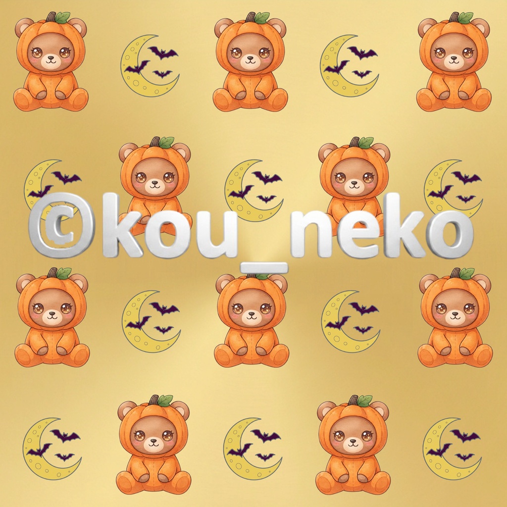 【ハロウィン】デジタルペーパーGセット(全6枚入)