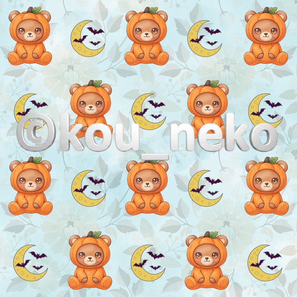 【ハロウィン】デジタルペーパーGセット(全6枚入)