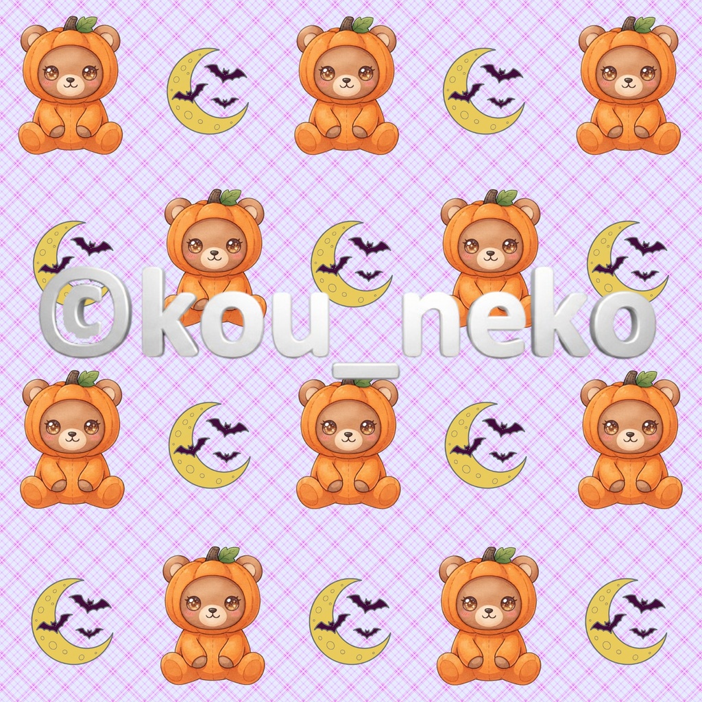 【ハロウィン】デジタルペーパーGセット(全6枚入)