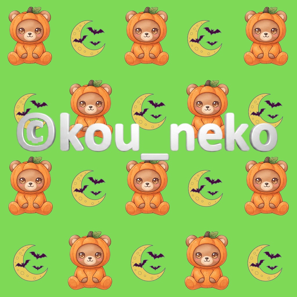 【ハロウィン】デジタルペーパーGセット(全6枚入)