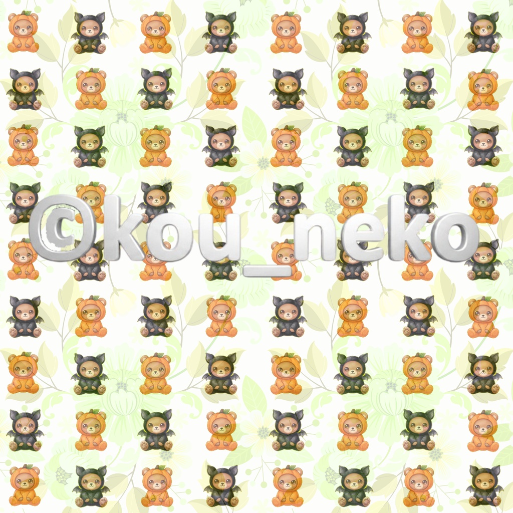 【ハロウィン】デジタルペーパーIセット(全6枚入)