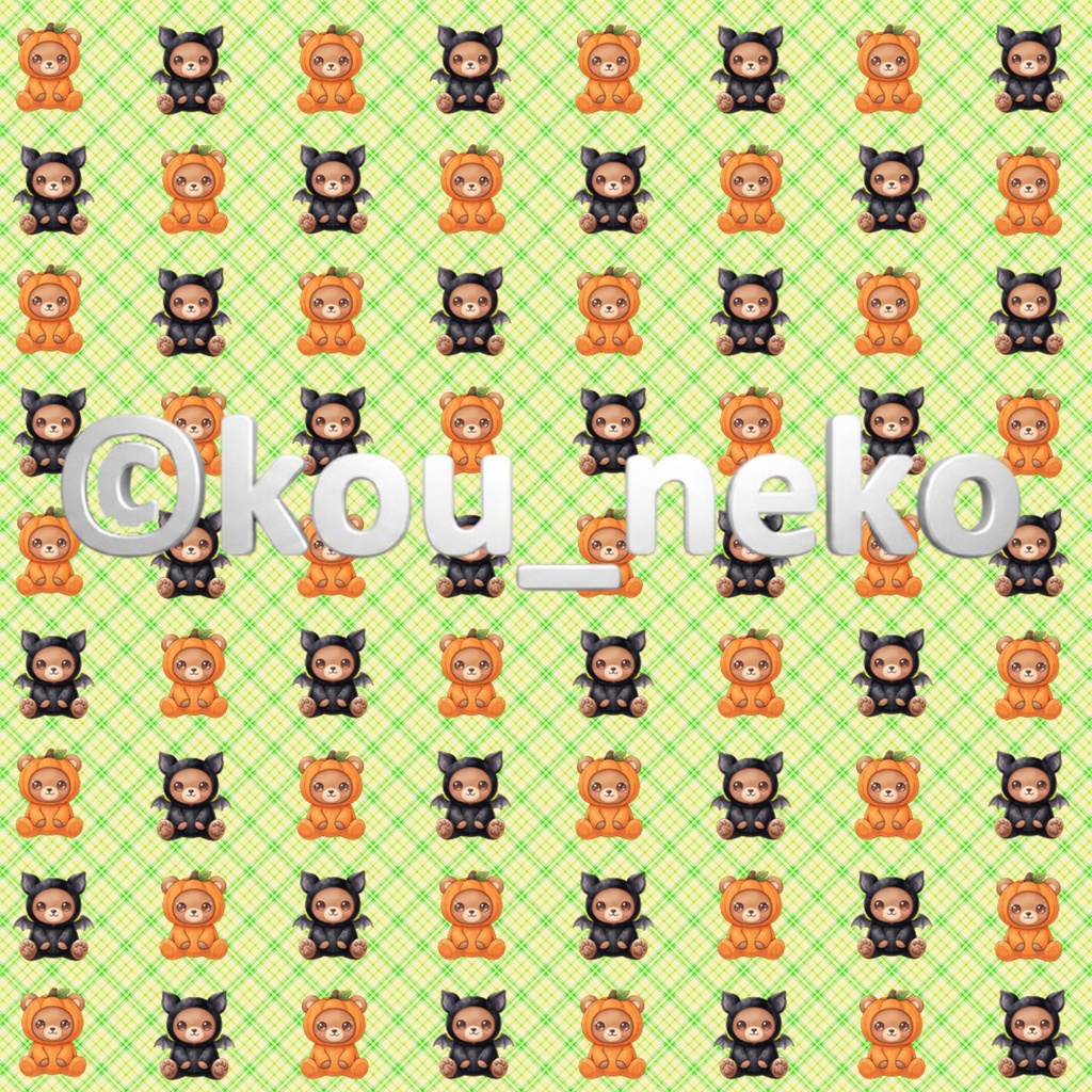 【ハロウィン】デジタルペーパーIセット(全6枚入)