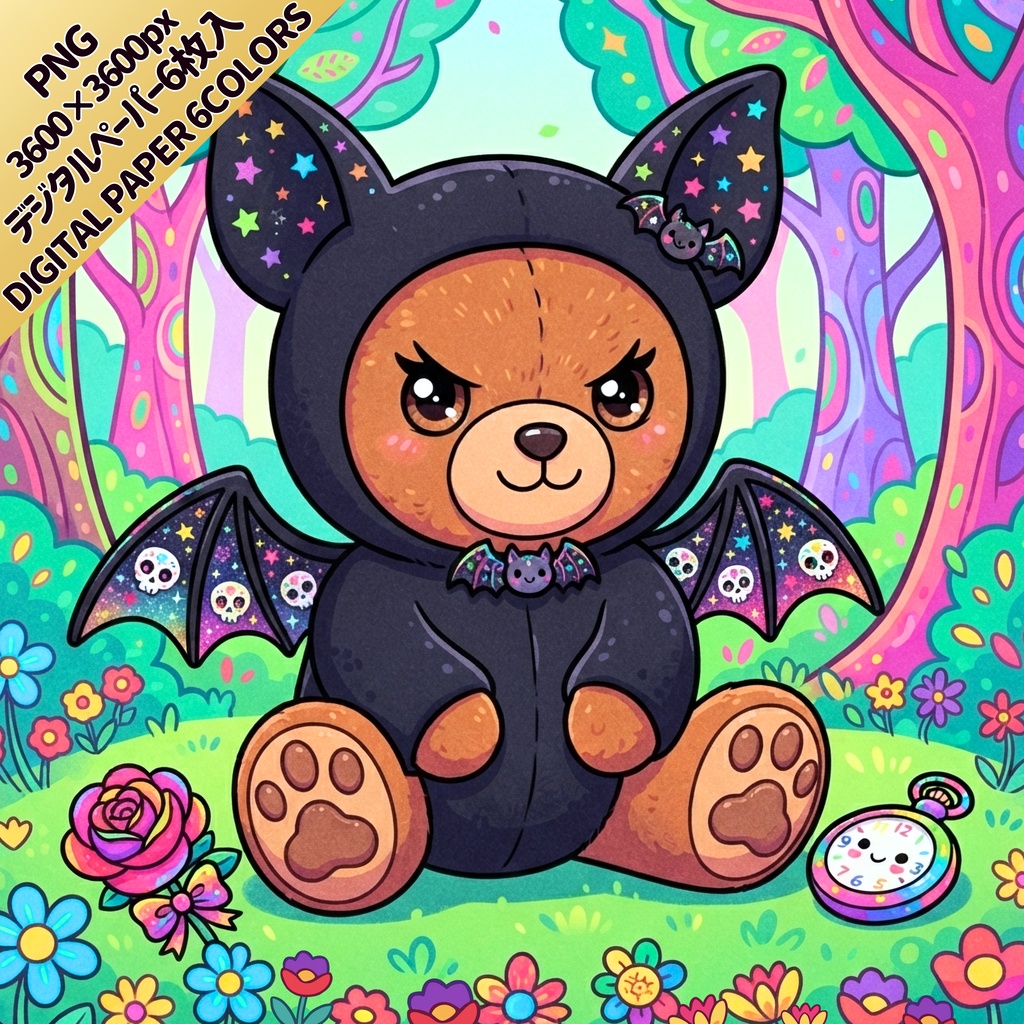 【一枚絵】ハロウィン デジタルペーパー 全6枚