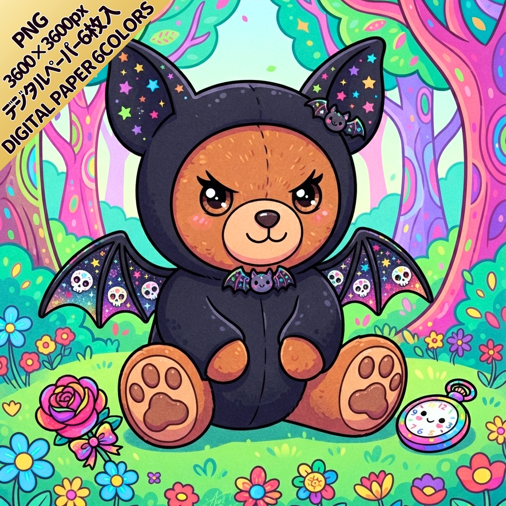 【一枚絵】ハロウィン デジタルペーパー 全6枚