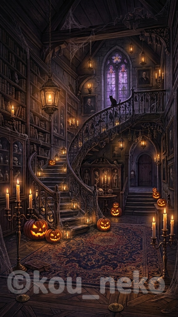 【SNSバナー用】ハロウィン 縦型背景素材(静止画) 全12枚