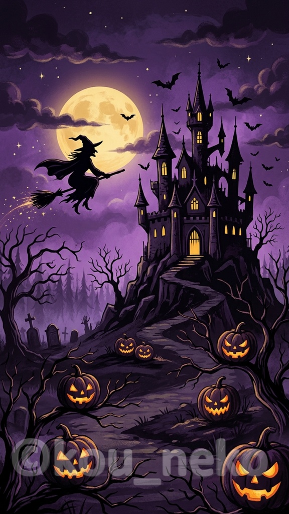 【SNSバナー用】ハロウィン 縦型背景素材(静止画) 全12枚