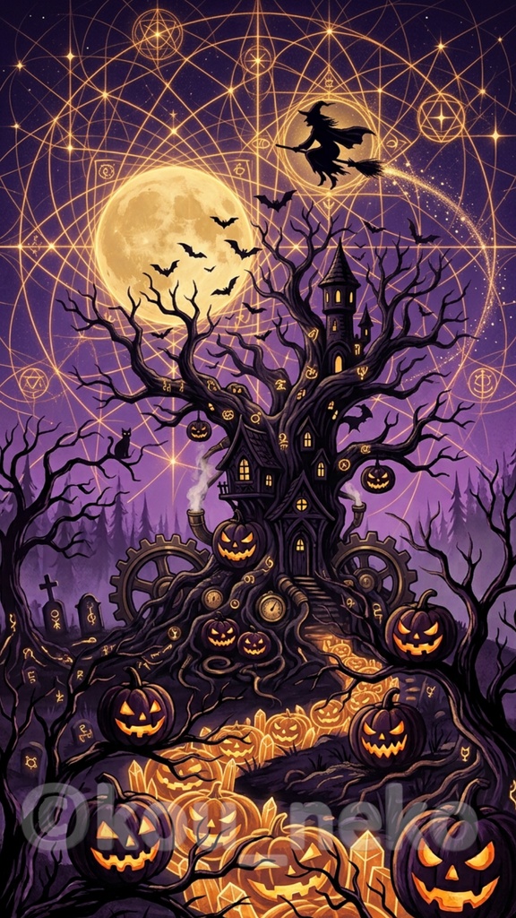 【SNSバナー用】ハロウィン 縦型背景素材(静止画) 全12枚