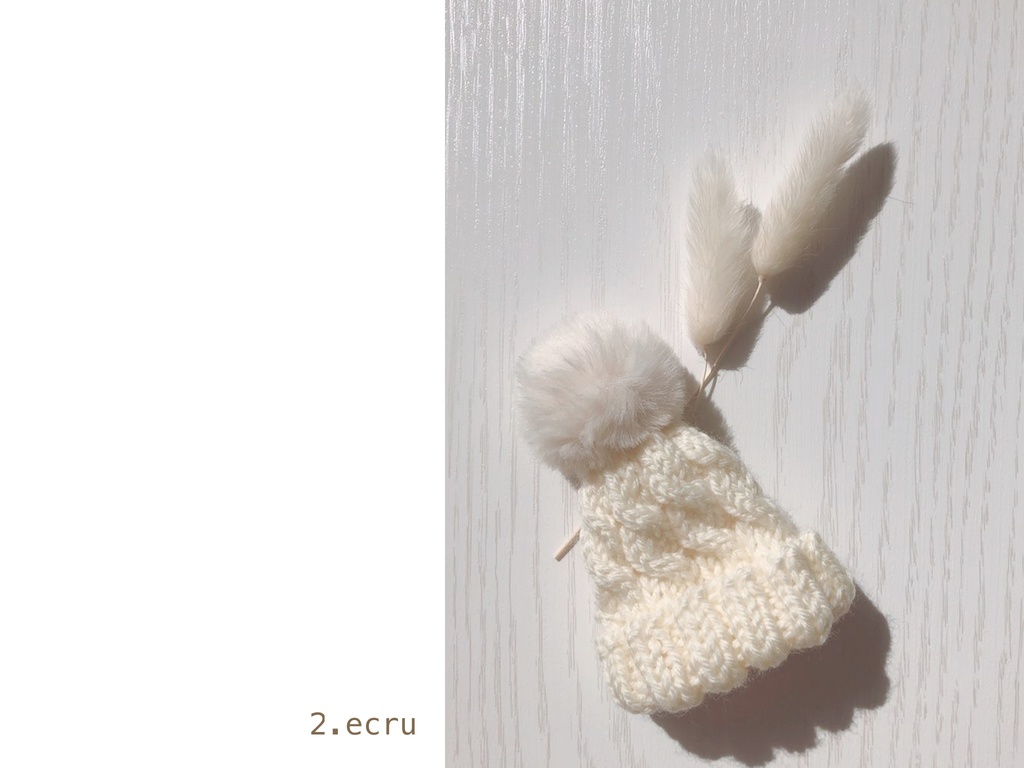 1/26頒布分のサイズ(animal)について Winter knit hat <3type>