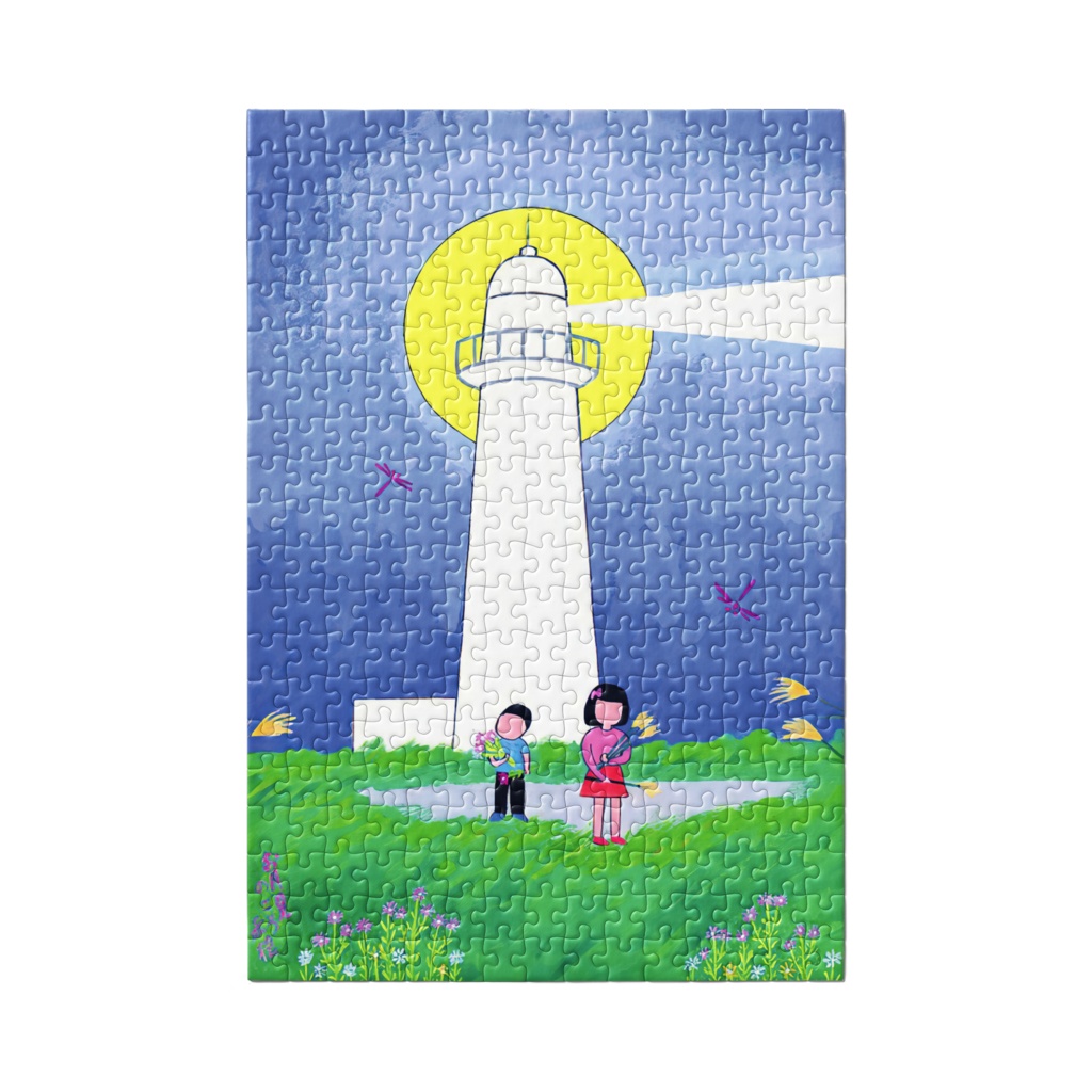 アートとメルヘンと創作の森のノスタルジック童画 「お月見のころ」(画・秋野あかね)