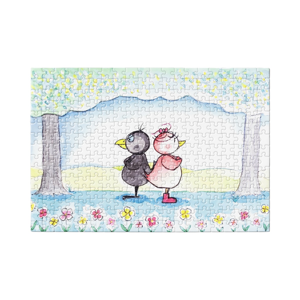 アートとメルヘンと創作の森のノスタルジック童画 「ピピのつばさ・ピピといたずらカラスのリルレ」(画・おおくぼみつゆき)