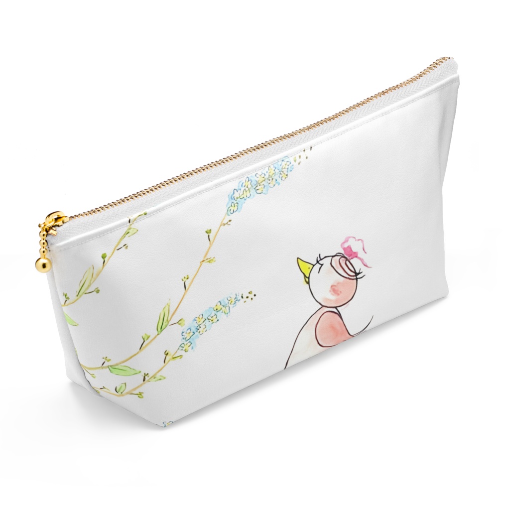 アートとメルヘンと創作の森のノスタルジック童画 「ピピと青い花」(画・おおくぼみつゆき)