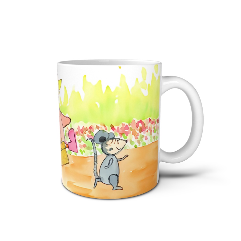 アートとメルヘンと創作の森のノスタルジック童画 「ピピのつばさ・ピピとリスのチキチキたちとのハイキング」(画・おおくぼみつゆき)