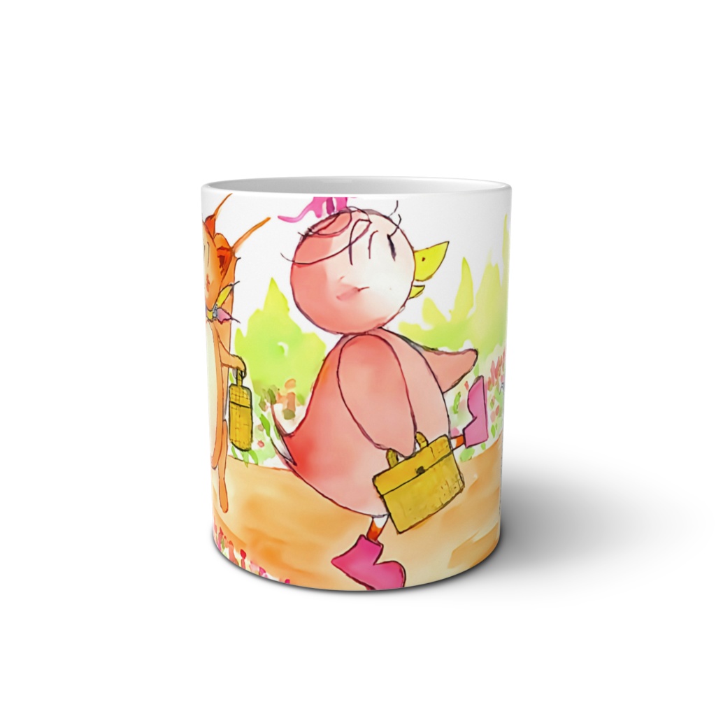 アートとメルヘンと創作の森のノスタルジック童画 「ピピのつばさ・ピピとリスのチキチキたちとのハイキング」(画・おおくぼみつゆき)