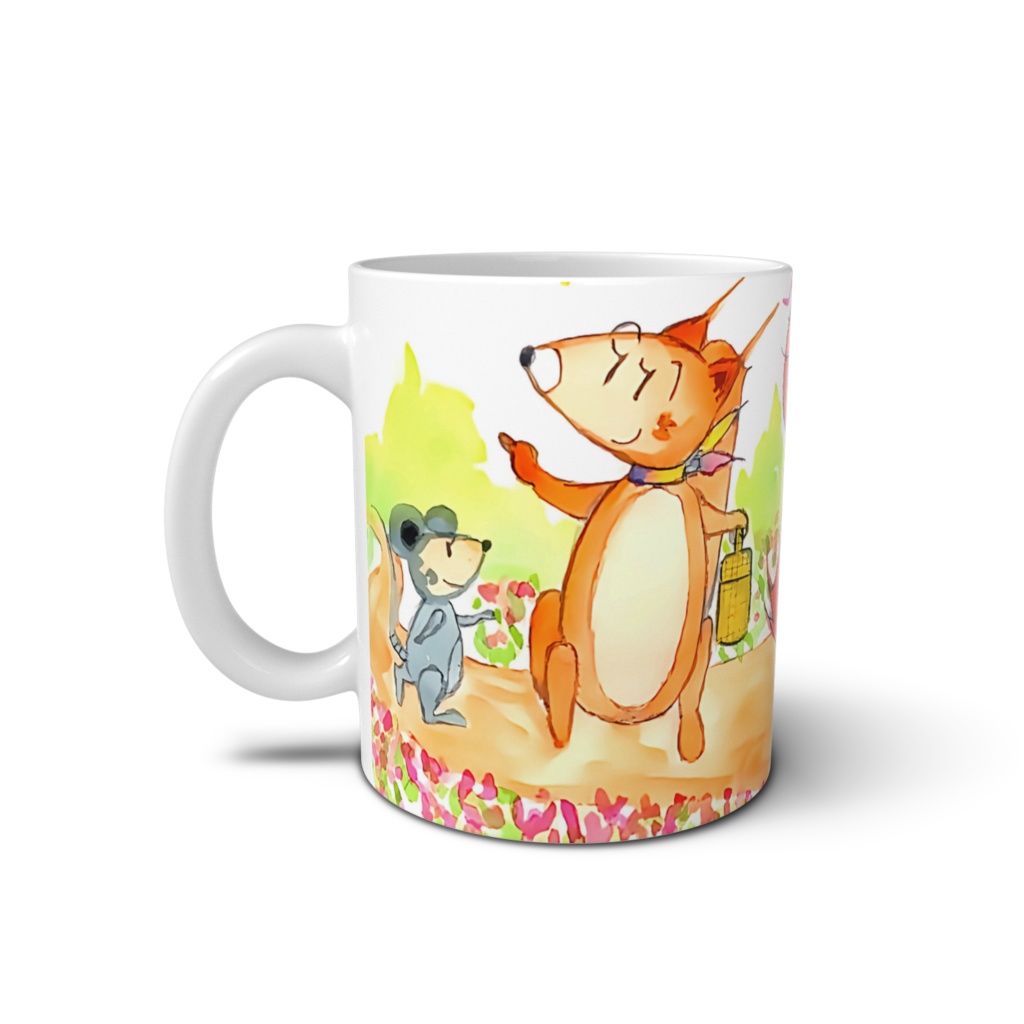 アートとメルヘンと創作の森のノスタルジック童画 「ピピのつばさ・ピピとリスのチキチキたちとのハイキング」(画・おおくぼみつゆき)