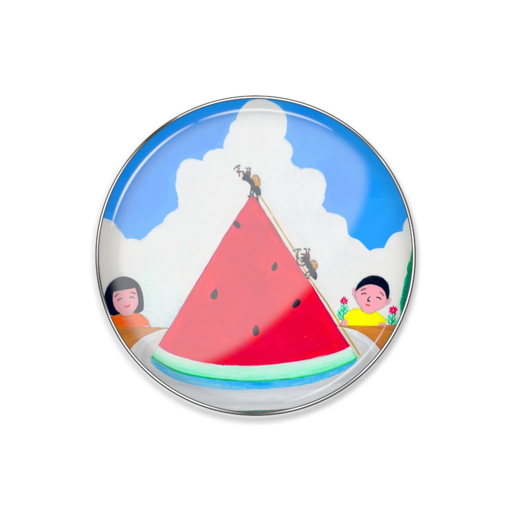 アートとメルヘンと創作の森のノスタルジック童画 「アリの登山」(画・秋野あかね)　