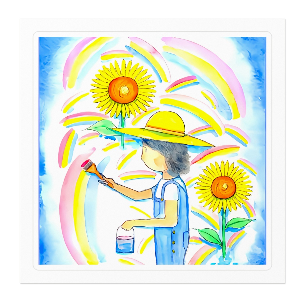 アートとメルヘンと創作の森のノスタルジック童画 「虹を作ることの出来る少年ペディア」(画・黒澤はるお)