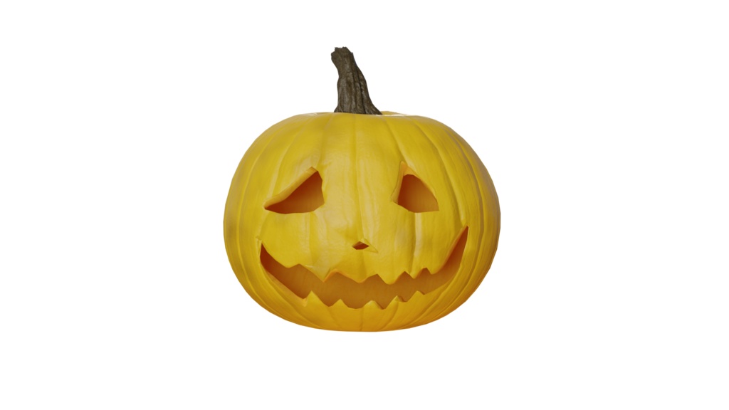 ジャック・オー・ランタン(単体) 3Dモデル