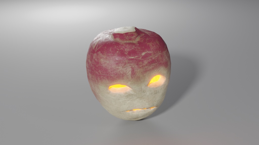 かぶのジャック・オー・ランタン 3Dモデル