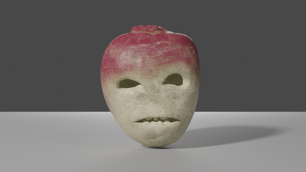 かぶのジャック・オー・ランタン 3Dモデル