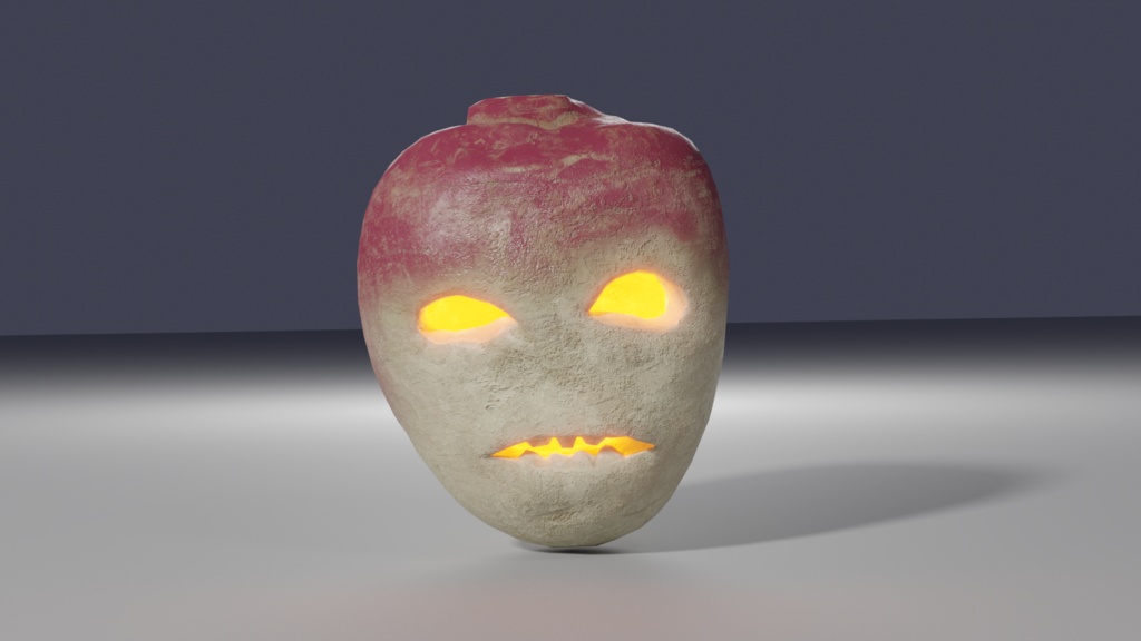 かぶのジャック・オー・ランタン 3Dモデル