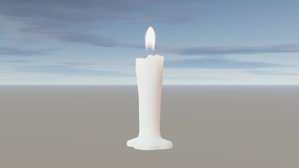 【free】ろうそく 3Dモデル