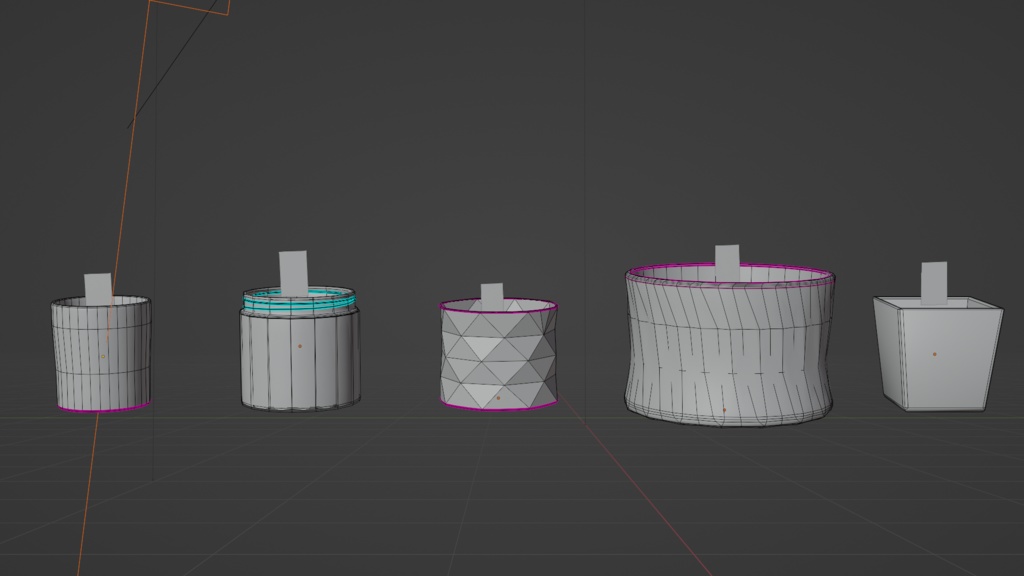 グラスキャンドル【セット】 3Dモデル