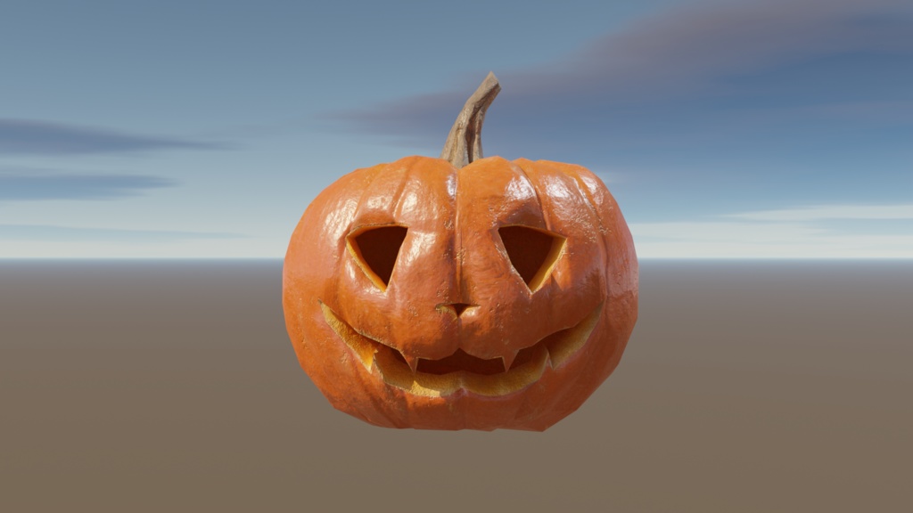 ジャック・オー・ランタン【ハイポリ同梱】 3Dモデル