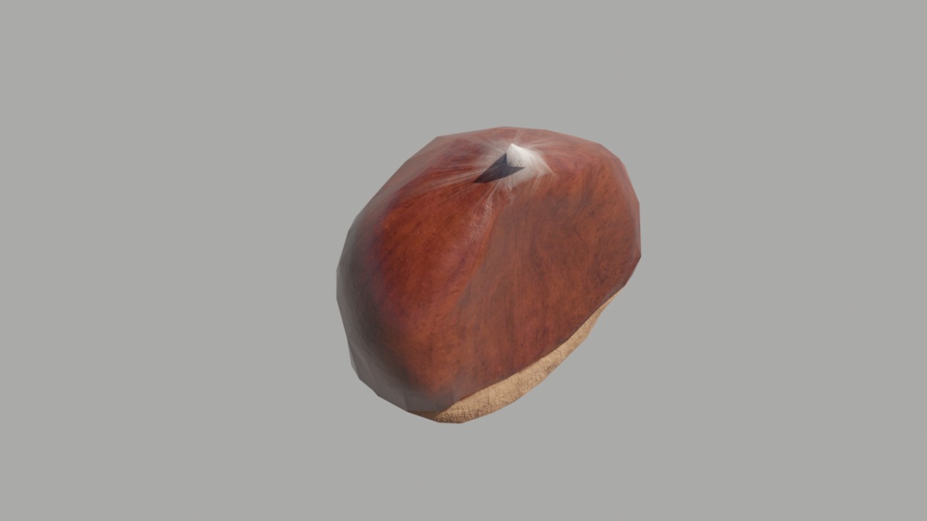 栗/chestnut 【2種】3Dモデル