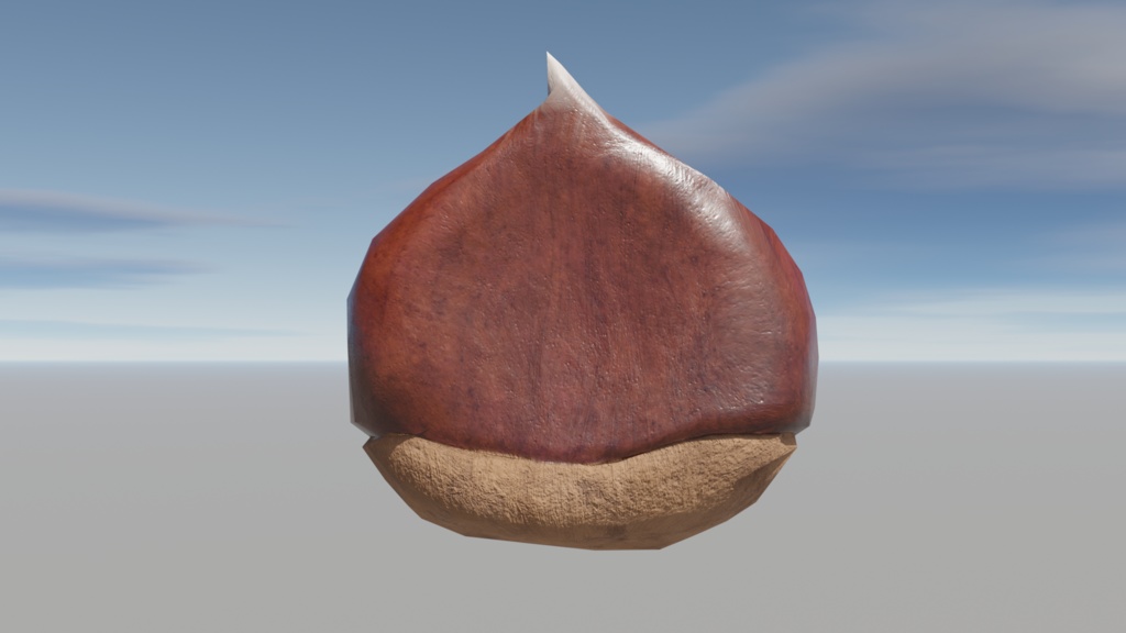 栗/chestnut 【2種】3Dモデル