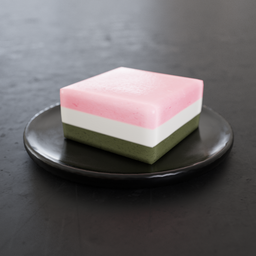 ひし餅　3Dモデル