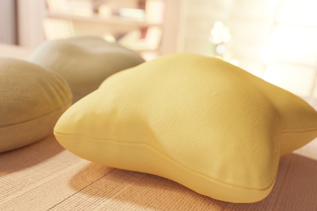 星のクッション/ star cushion 3Dモデル