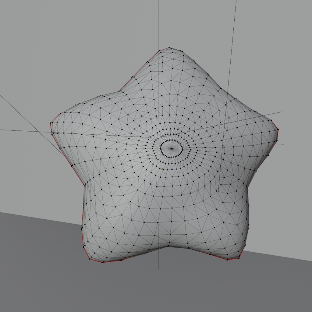 星のクッション/ star cushion 3Dモデル