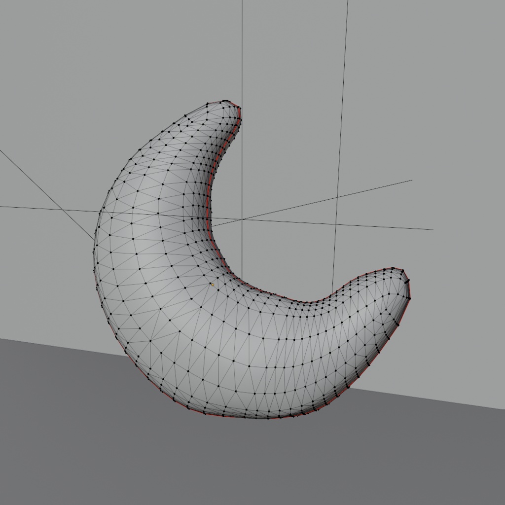 月のクッション/moon cushion 3Dモデル