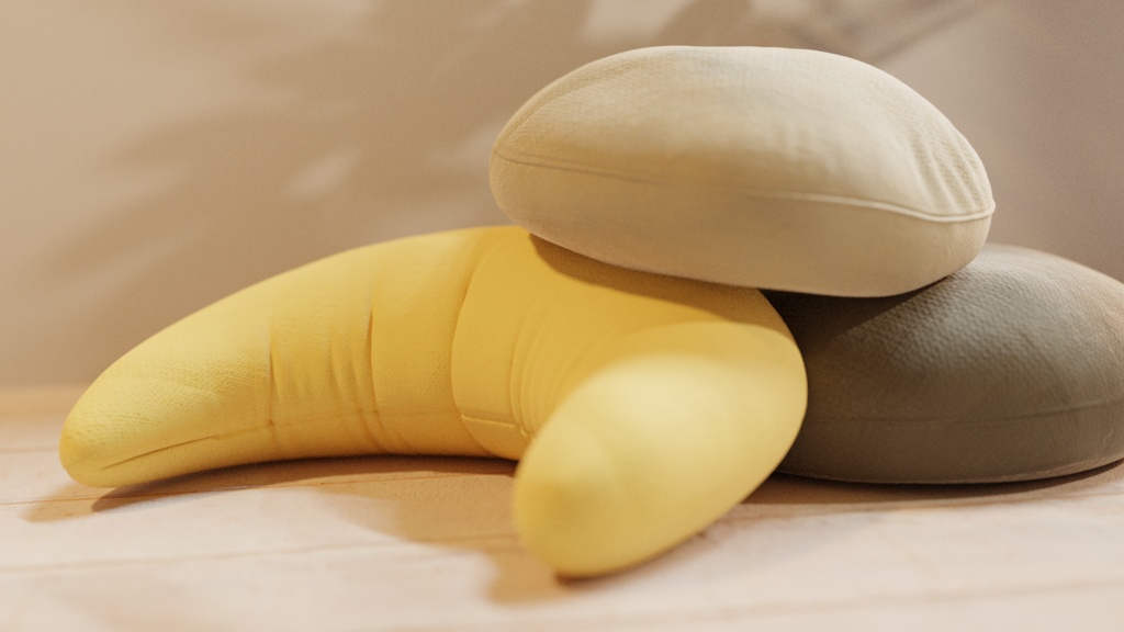 クッション セット/Cushion set 3Dモデル