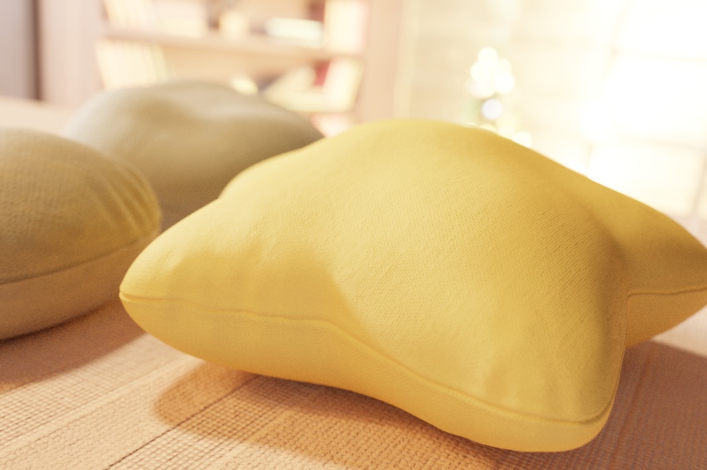 クッション セット/Cushion set 3Dモデル
