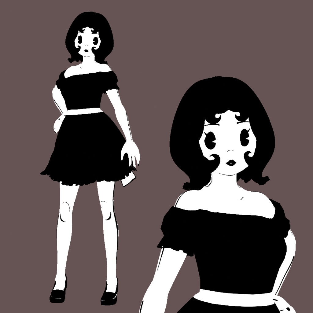 【 VRoid 】Cartoon Girl VRM Model 