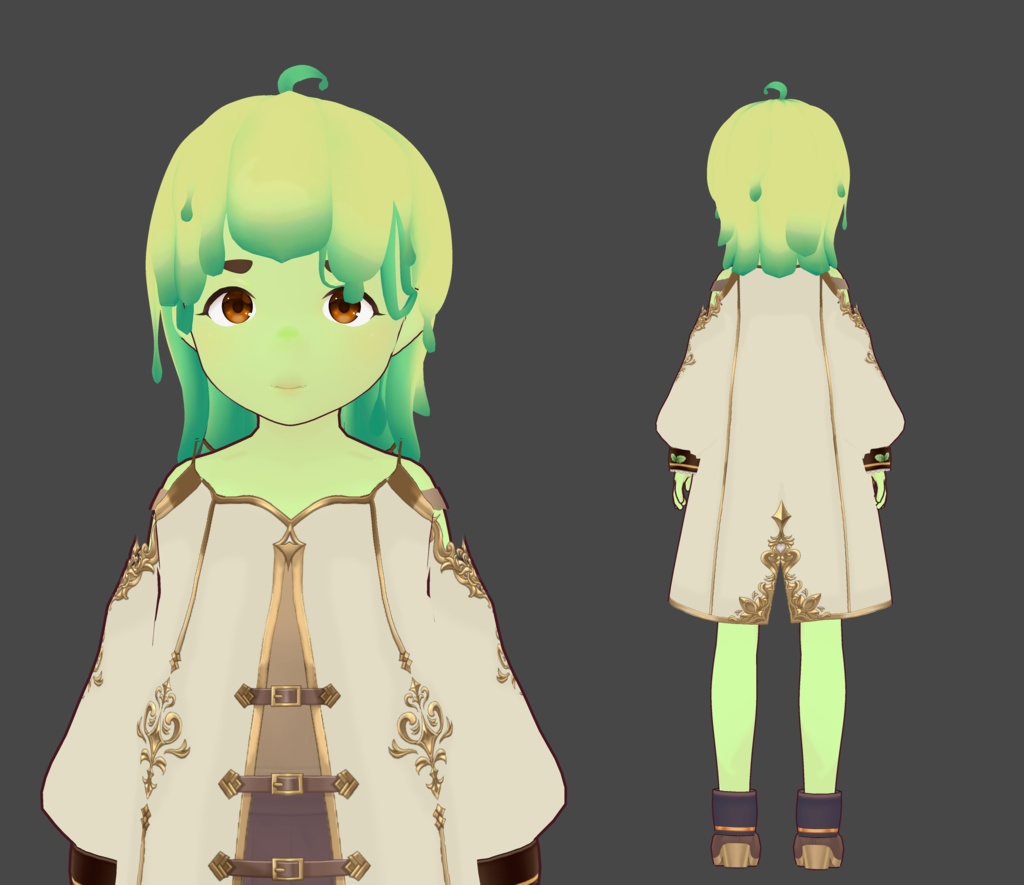 【 VRoid 】Slime Girl VRM Model